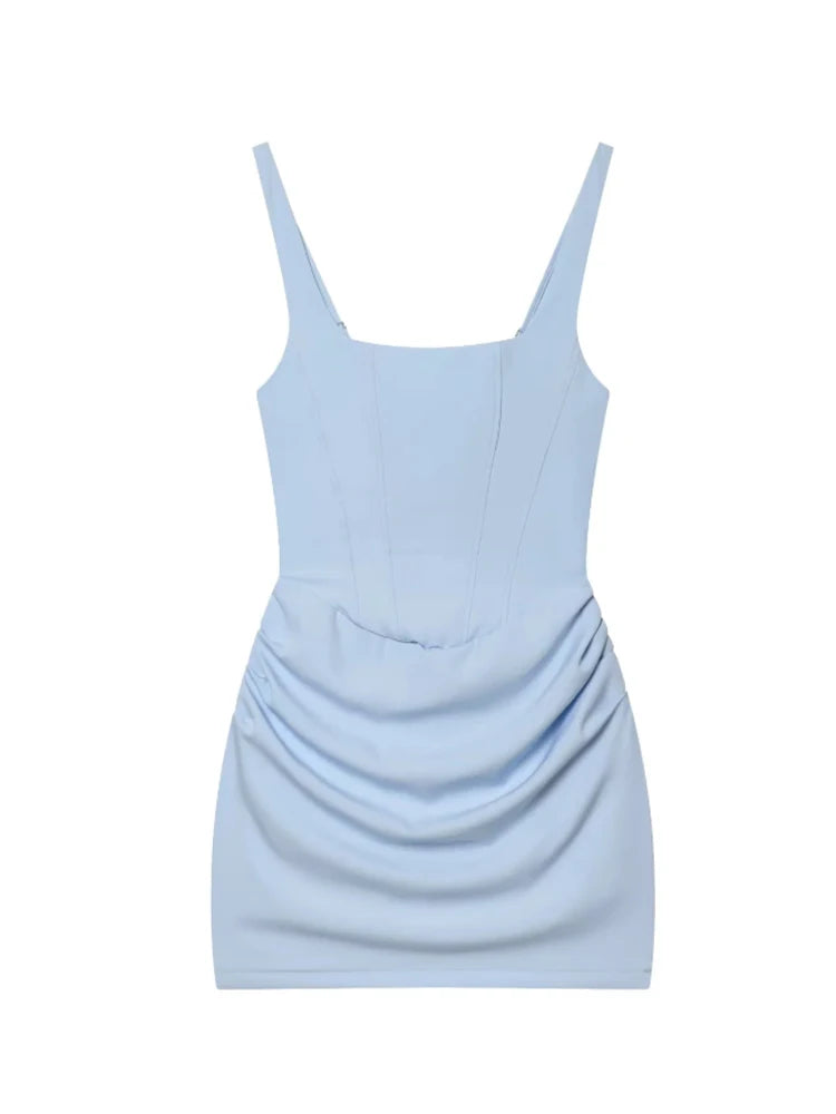 Elena | Women's Mini Cocktail Dress Corset Lace Up Ruched