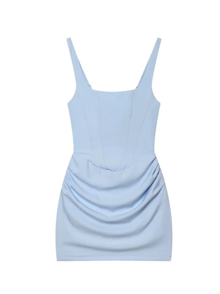 Elena | Women's Mini Cocktail Dress Corset Lace Up Ruched