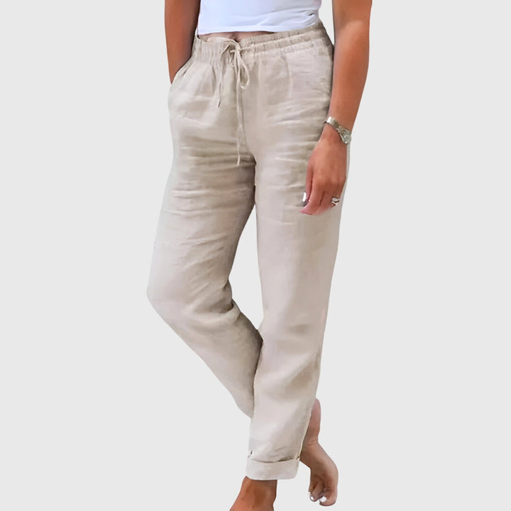 Eliza | Relaxed Women's Summer Pants Elastic Waistband