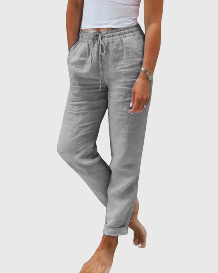 Eliza | Relaxed Women's Summer Pants Elastic Waistband