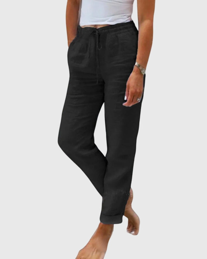 Eliza | Relaxed Women's Summer Pants Elastic Waistband
