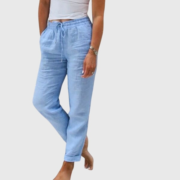 Eliza | Relaxed Women's Summer Pants Elastic Waistband