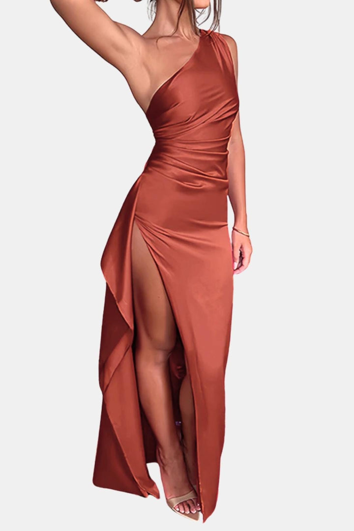 Elodie | Women's Cocktail Dress One-Shoulder Ruched