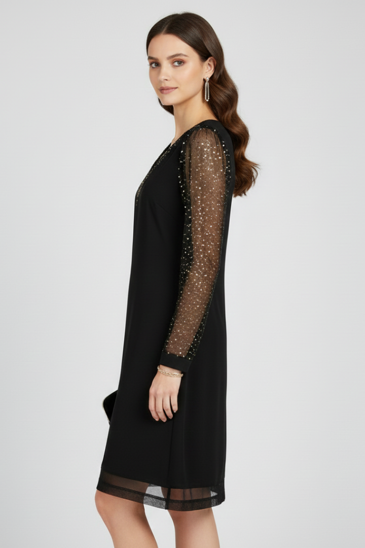 Evangeline | Women's Cocktail Dress Sequin Sleeve