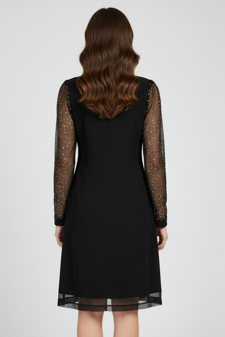 Evangeline | Women's Cocktail Dress Sequin Sleeve
