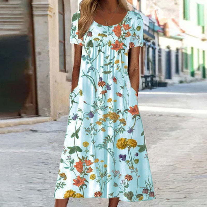 Freya | Women's Floral Maxi Dress Summer Boho