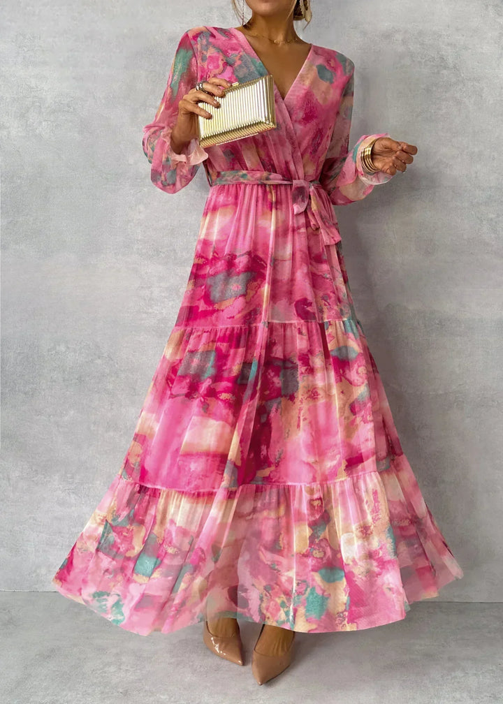 Freya | Women's Pleated Floral Maxi Dress