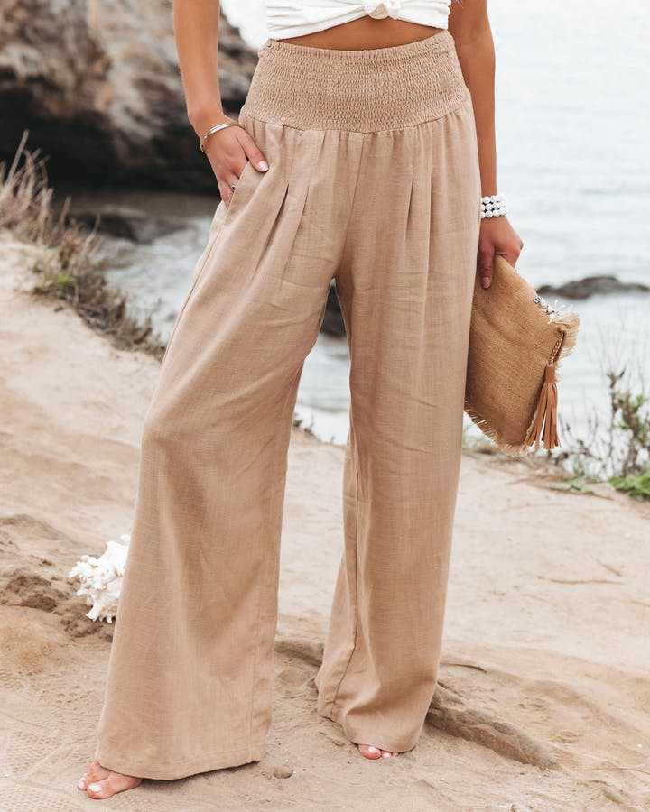 Geneva | Women's Summer Wide Legs High Waist Pants