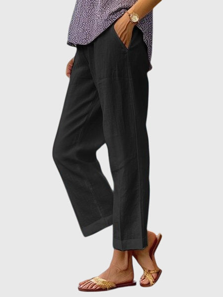 Genevieve | Effortless Women's Wide Straight Cut Pants