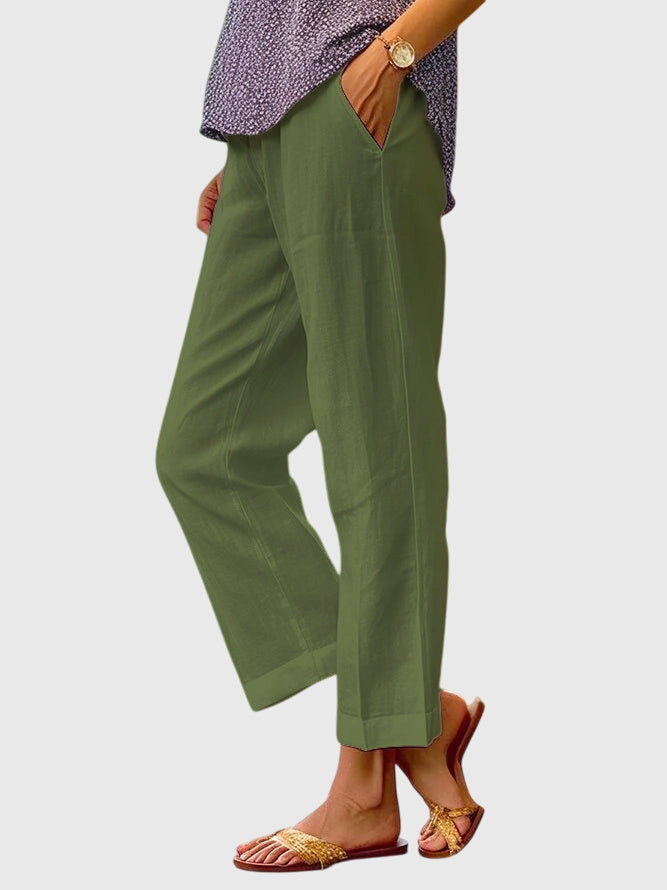 Genevieve | Effortless Women's Wide Straight Cut Pants