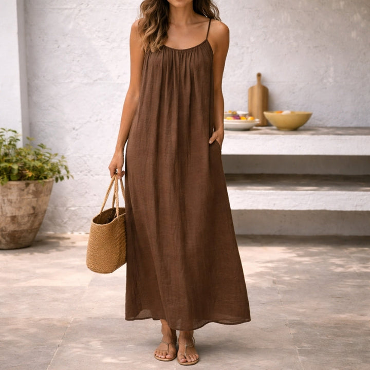 Grace | Women's Tiered Maxi Sundress Spaghetti Strap