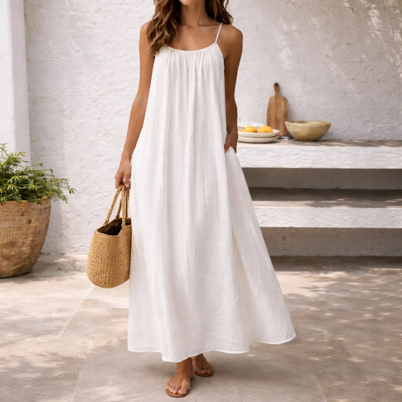 Grace | Women's Tiered Maxi Sundress Spaghetti Strap