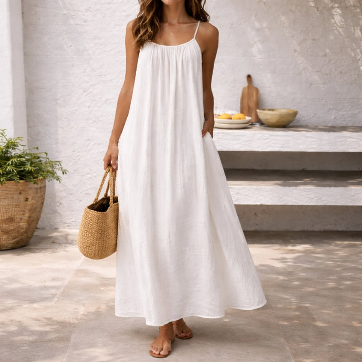 Grace | Women's Tiered Maxi Sundress Spaghetti Strap