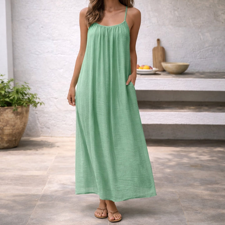 Grace | Women's Tiered Maxi Sundress Spaghetti Strap
