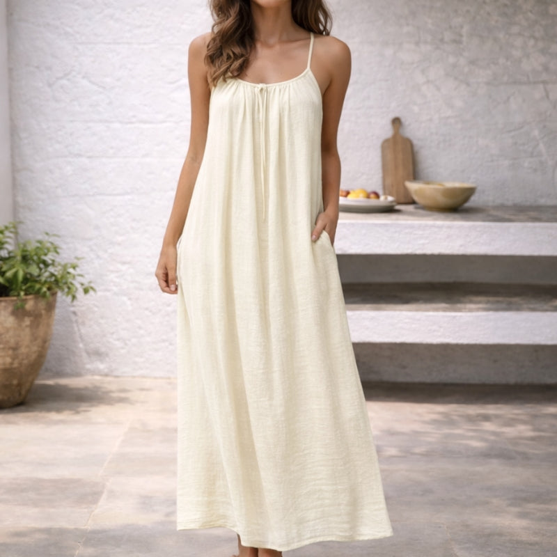 Grace | Women's Tiered Maxi Sundress Spaghetti Strap