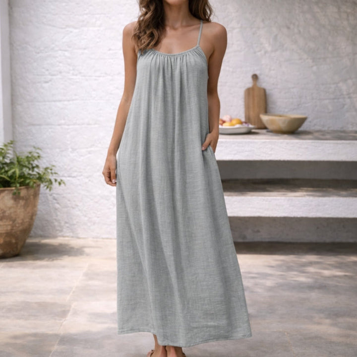 Grace | Women's Tiered Maxi Sundress Spaghetti Strap