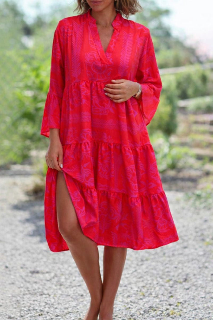 Hazel | Women's Loose Fit Boho Midi Sundress