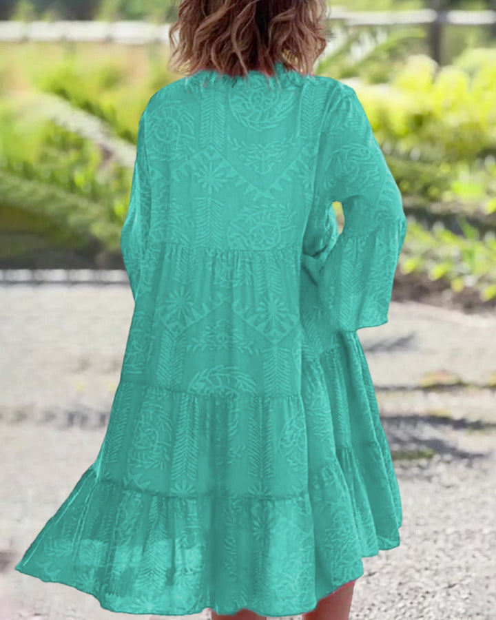 Hazel | Women's Loose Fit Boho Midi Sundress