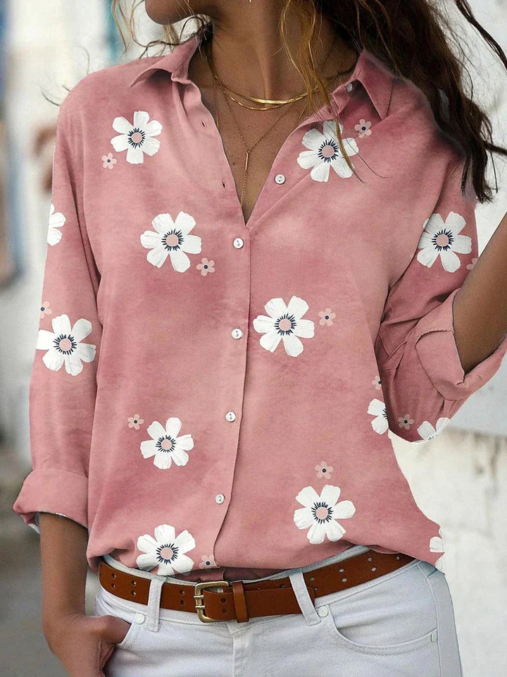 Iris | Women's Blouse Floral Print Lightweight
