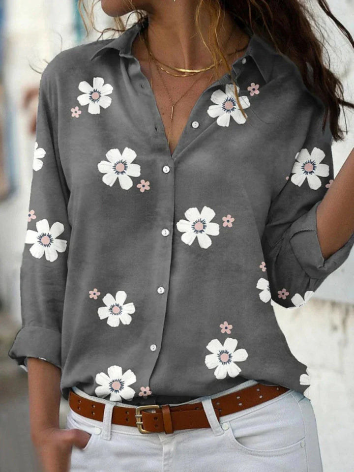 Iris | Women's Blouse Floral Print Lightweight