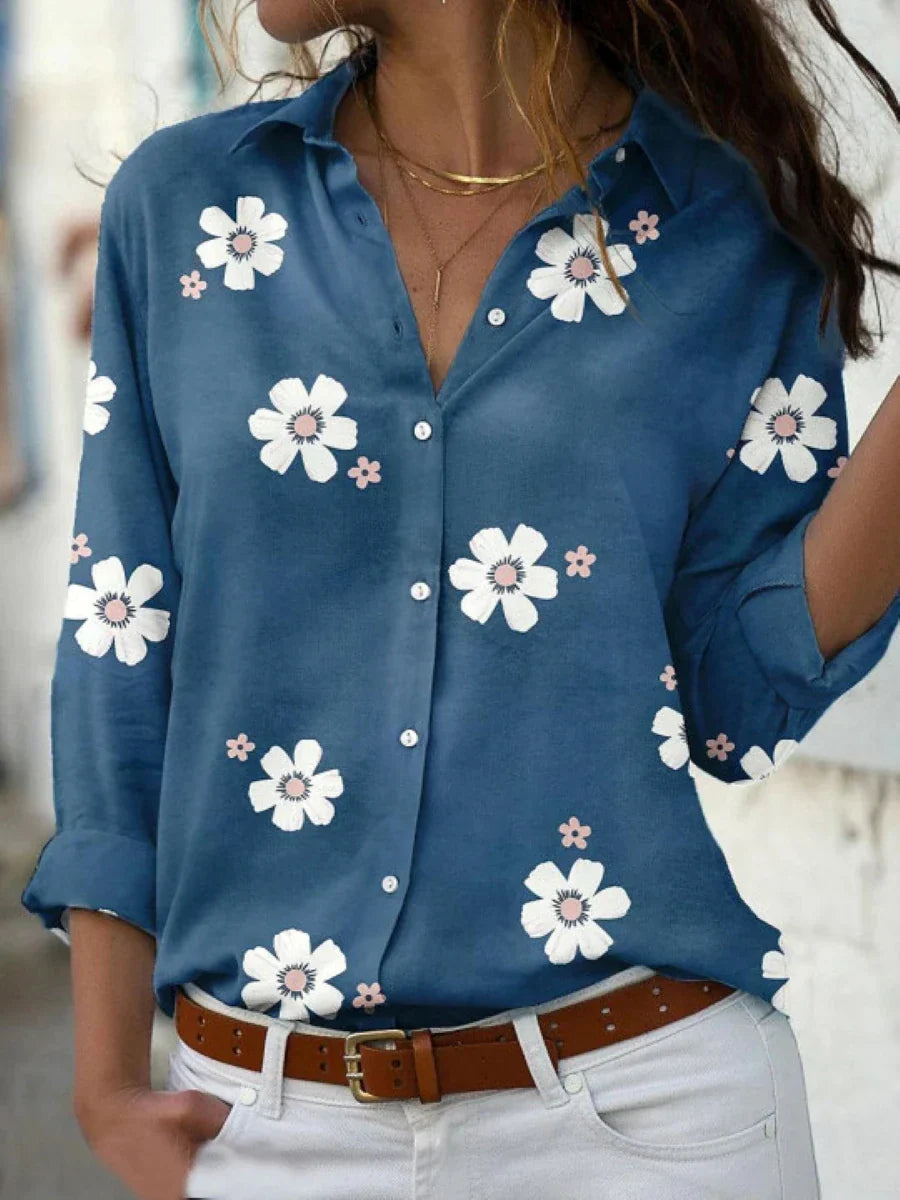 Iris | Women's Blouse Floral Print Lightweight