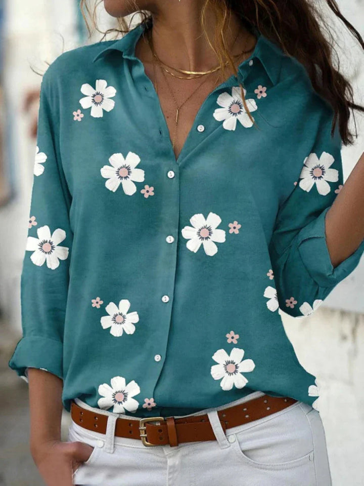 Iris | Women's Blouse Floral Print Lightweight