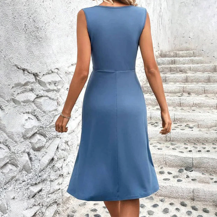 Isabella | Elegant Women's Pleated Boho Floral Midi Dress
