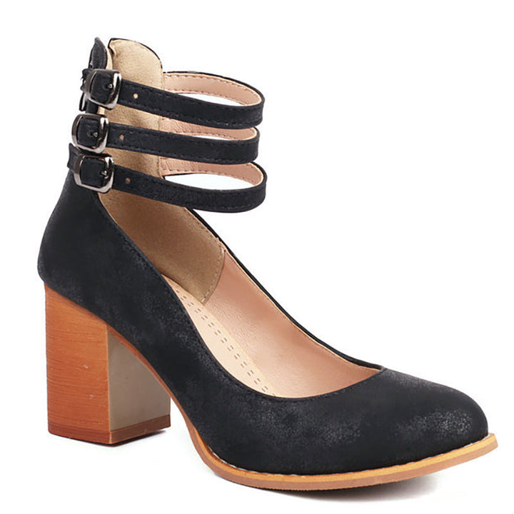Julianne | Stylish Women's Sandals with Ankle Strap and Thick Heel