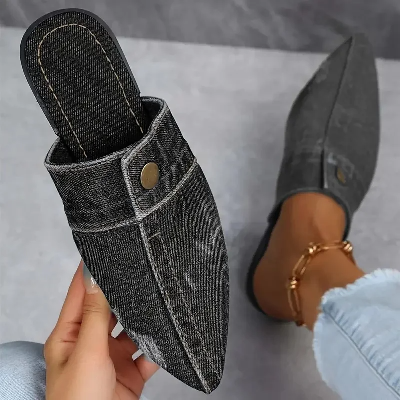Leona | Stylish Women's Mules Pointed Toe Flats