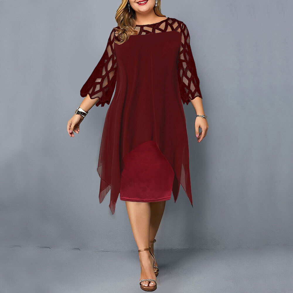 Madeline | Effortless Women's Flowy Plus Size Midi Dress