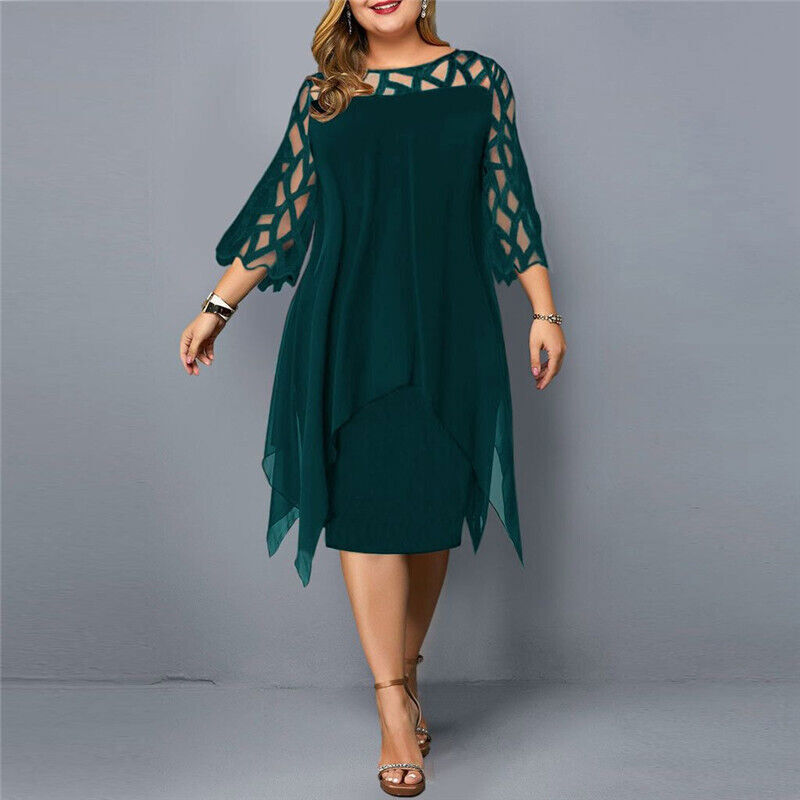 Madeline | Effortless Women's Flowy Plus Size Midi Dress
