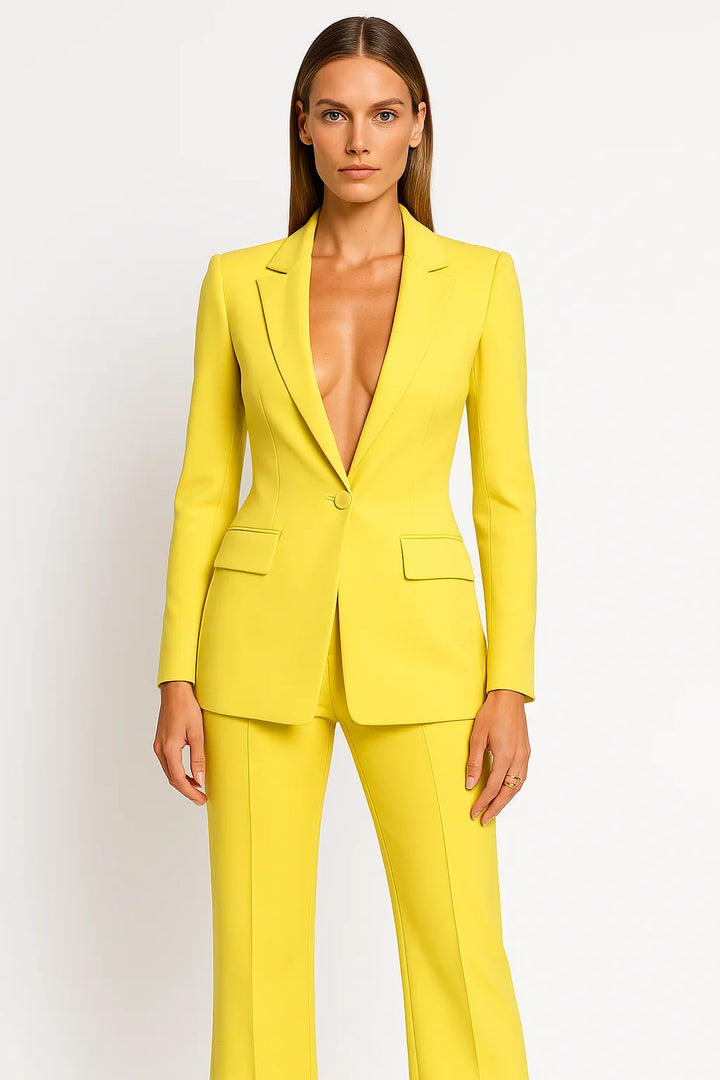 Margot | Women's Two Piece Blazer Wide Leg Trouser Suit Set