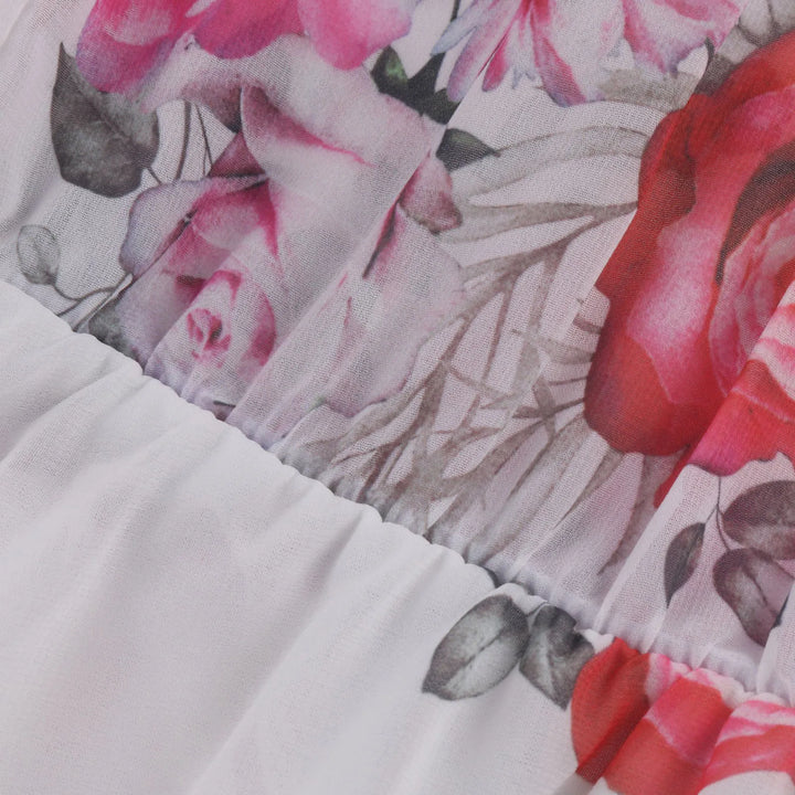 Natalia | Women's Chiffon Ruffle Floral Mini Dress