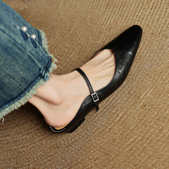 Hannah | Women's Genuine Leather Slip-On Mules