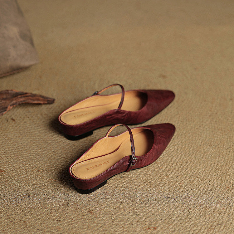 Hannah | Women's Genuine Leather Slip-On Mules