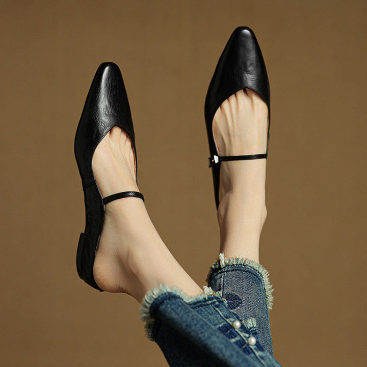 Hannah | Women's Genuine Leather Slip-On Mules