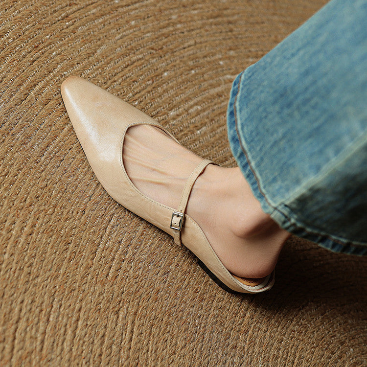 Hannah | Women's Genuine Leather Slip-On Mules