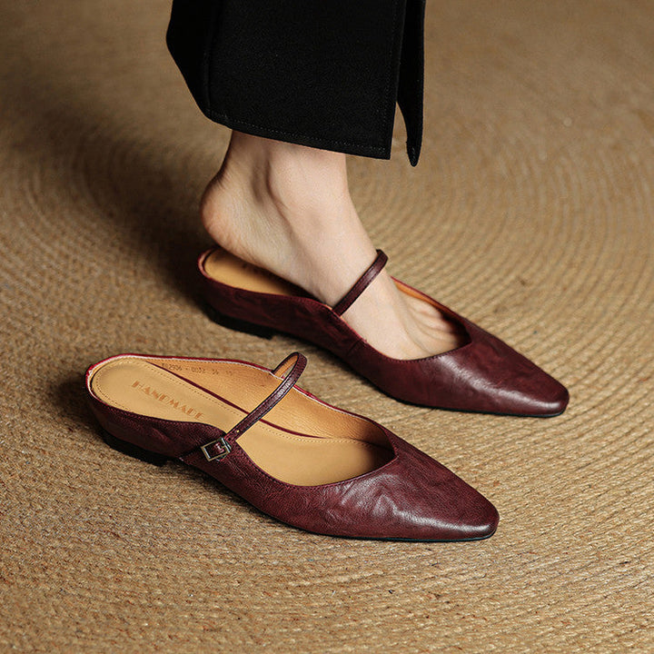 Hannah | Women's Genuine Leather Slip-On Mules