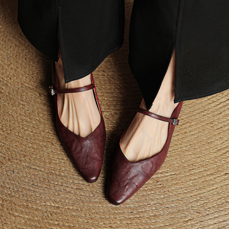 Hannah | Women's Genuine Leather Slip-On Mules