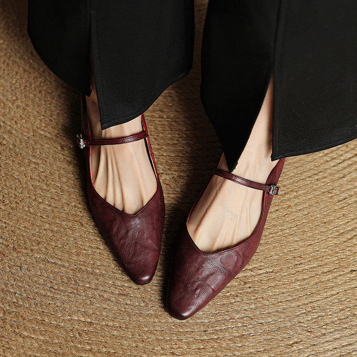 Hannah | Women's Genuine Leather Slip-On Mules