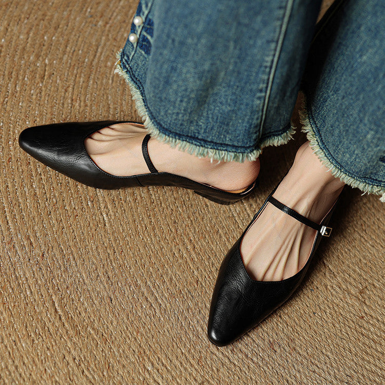 Hannah | Women's Genuine Leather Slip-On Mules