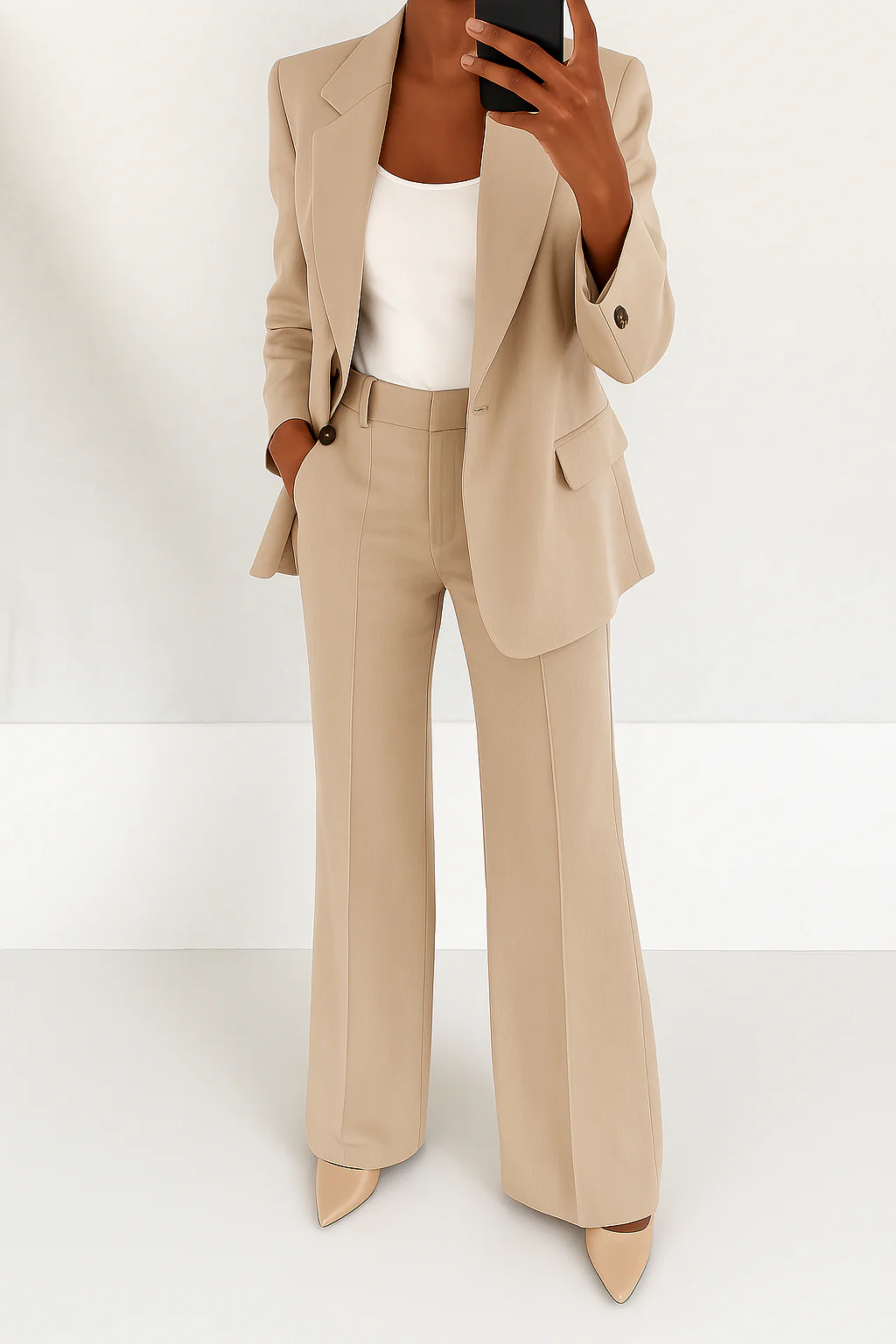 Pomme | Elegant Women's Two Piece Suit Set