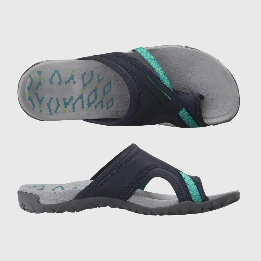 Quinn | Women's Sport Outdoor Thong Quilted Neoprene Flat Flip Flops