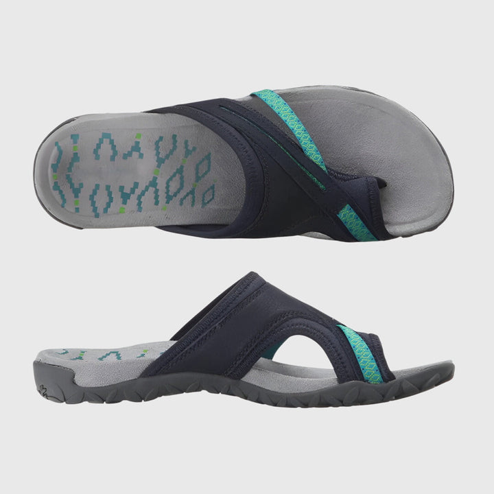 Quinn | Women's Sport Outdoor Thong Quilted Neoprene Flat Flip Flops