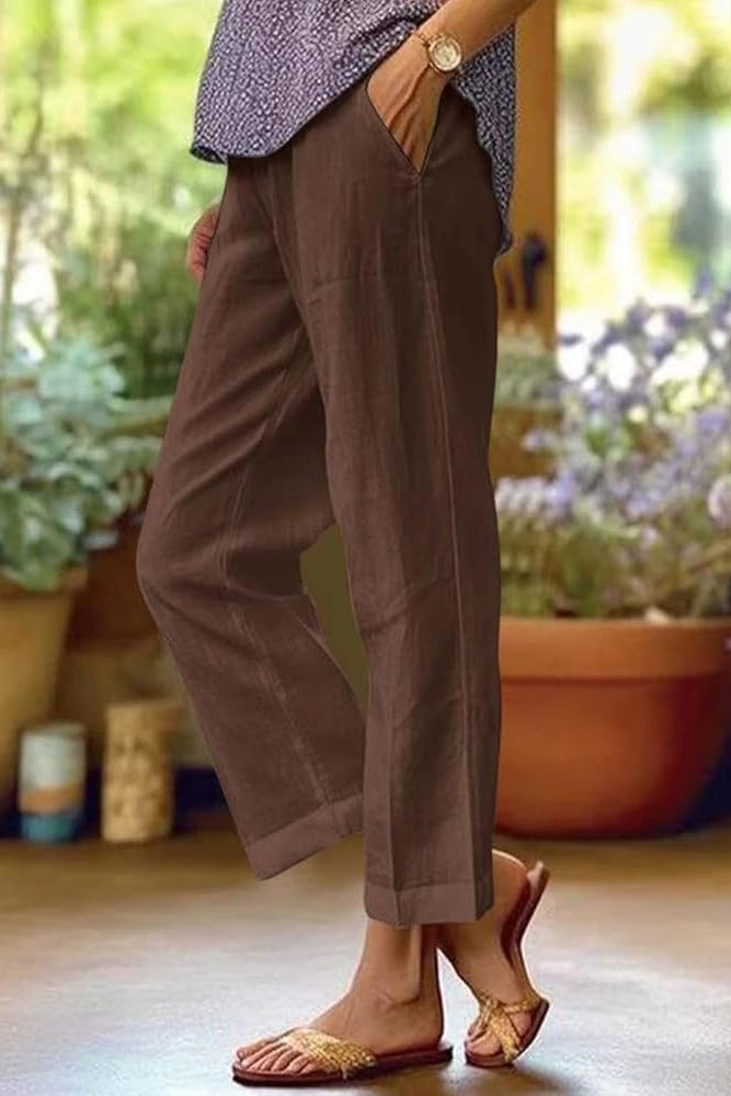Rosemary | Women's Summer Pants Side Pockets