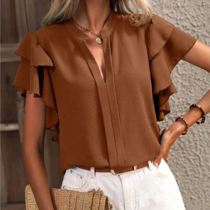 Amira - Stylish Blouse with Ruffled Sleeves