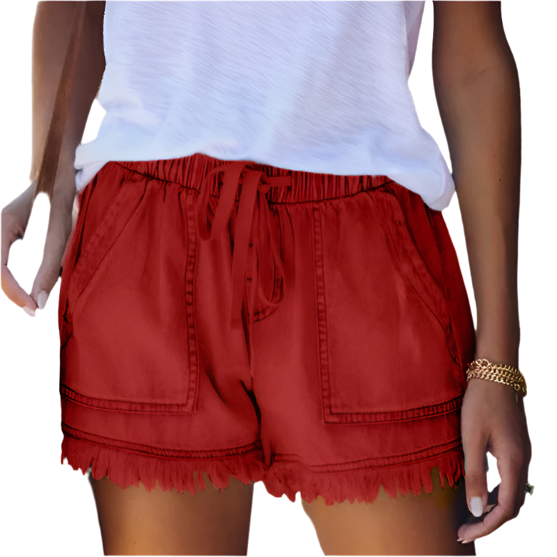 Sarielle | Women's Summer High-Waist Denim Shorts