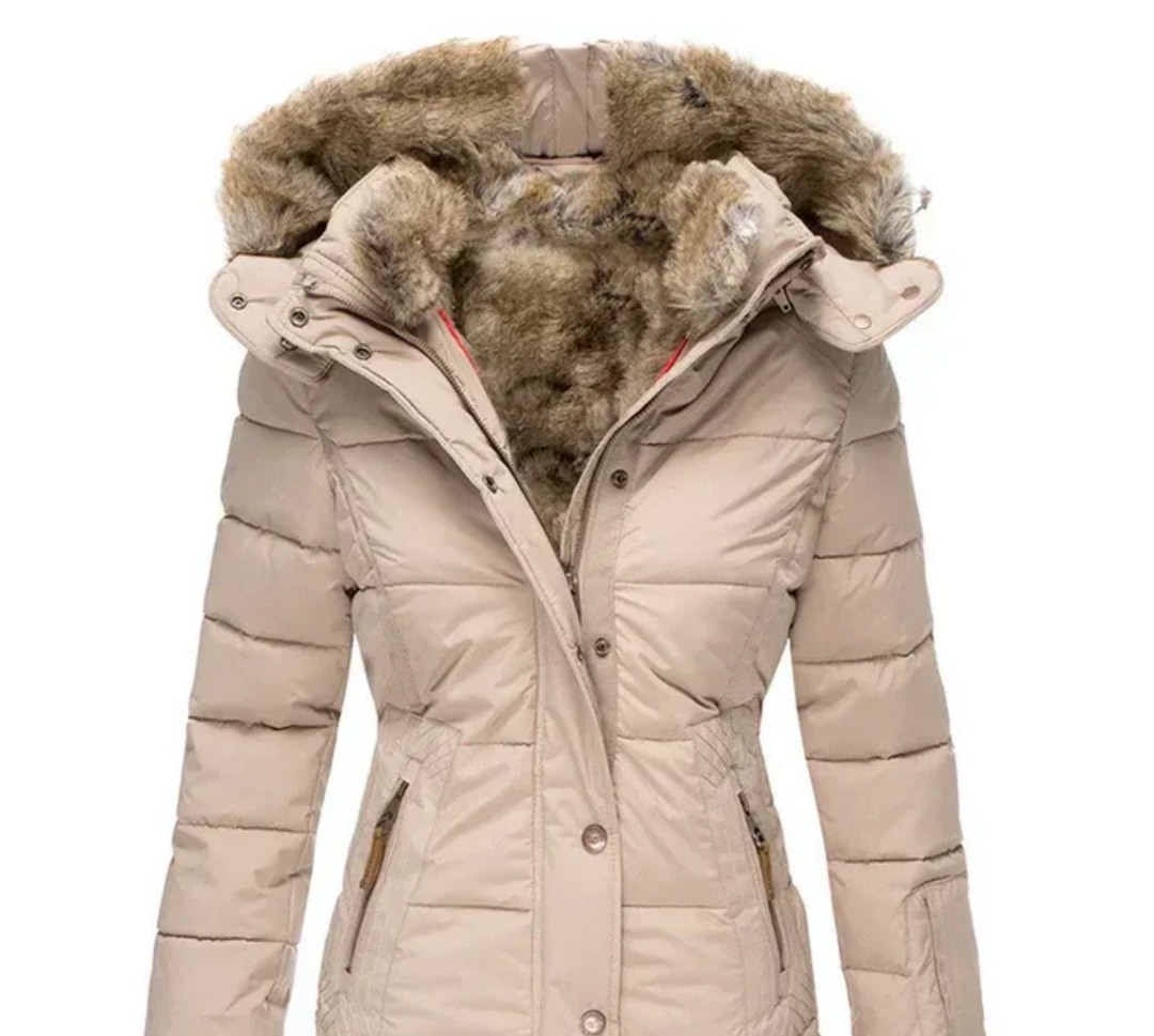 Bella - Cozy Winter Coat with Fur Interior