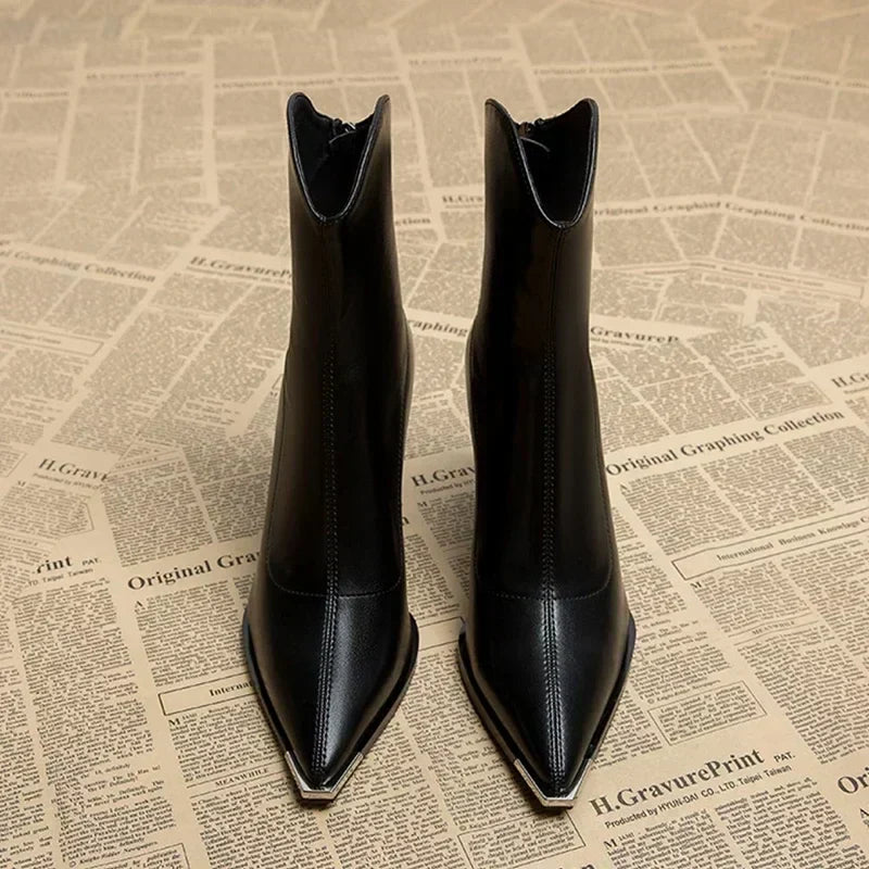 Eleanor | Women’s Spring Pointed Heel Ankle Boots