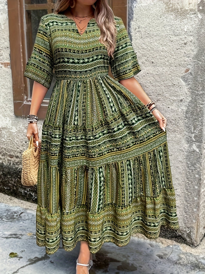Seraphina | Boho Women's Flowy Plus Size Maxi Dress